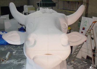Sculpture en polystyrène pour un stand DANONE Activia