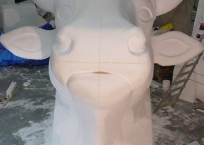 Sculpture en polystyrène pour un stand DANONE Activia