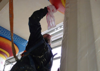 Restauration de décors en béton sculpté pour le Parc Astérix