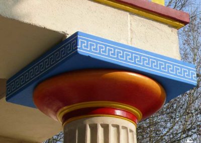 Restauration de décors en béton sculpté pour le Parc Astérix