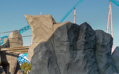 Habillage d’escalier en pierre reconstituée – EUROPA PARK