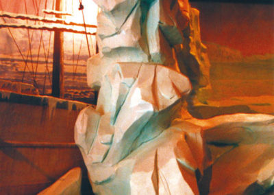 Support de projection en béton sculpté pour un spectacle multimédia - Océanopolis BREST