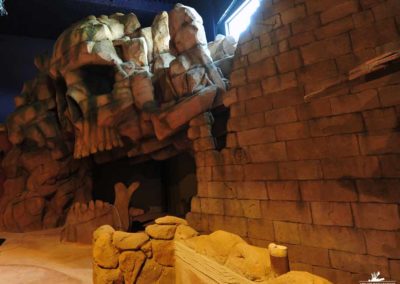 Décor en béton pour le restaurant à thème PIRATES PARADISE