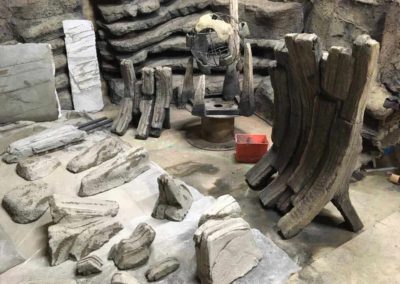 Création de fausses pierres en béton pour la Cité de la Mer à CHERBOURG