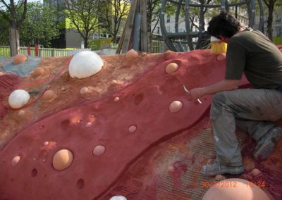 Décor en béton de parc de jeux - JARDIN NELSON MANDELA