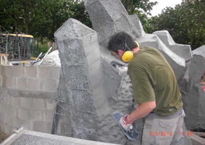 Décor en béton de parc de jeux - JARDIN NELSON MANDELA